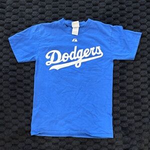 Unisex Blue Dodgers T-Shirt (S) Adult